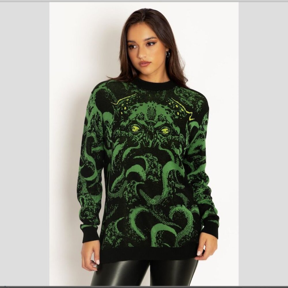 Blackmilk Cthulhu oversized knit sweater